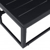 Meble Ogrodowe Czarny 70 x 70 x32 cm Metal