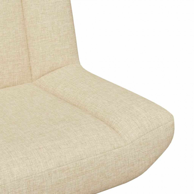 Fotel obrotowy Kremowy 63 x 75 x 76 cm tkanina