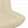 Fotel obrotowy Kremowy 63 x 75 x 76 cm tkanina