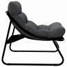Meble ogrodowe z poduszką 2 pcs Czarny 60,5 x 81 x 71 cm