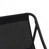 Meble ogrodowe z poduszką 2 pcs Czarny 60,5 x 81 x 71 cm