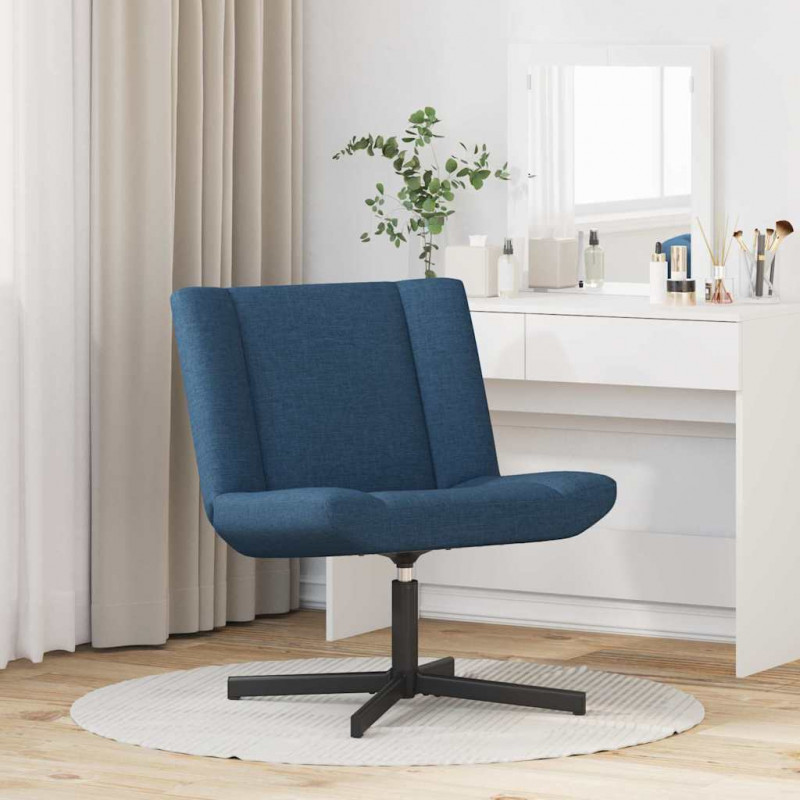 Fotel obrotowy Niebieski 63 x 75 x 76 cm tkanina