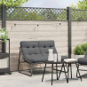 Meble ogrodowe Czarny 110 x 81 x 71 cm Stal malowana proszkowo