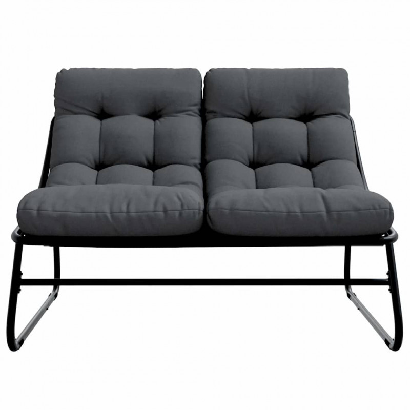Meble ogrodowe Czarny 110 x 81 x 71 cm Stal malowana proszkowo