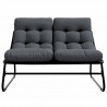 Meble ogrodowe Czarny 110 x 81 x 71 cm Stal malowana proszkowo
