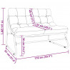 Meble ogrodowe Czarny 110 x 81 x 71 cm Stal malowana proszkowo