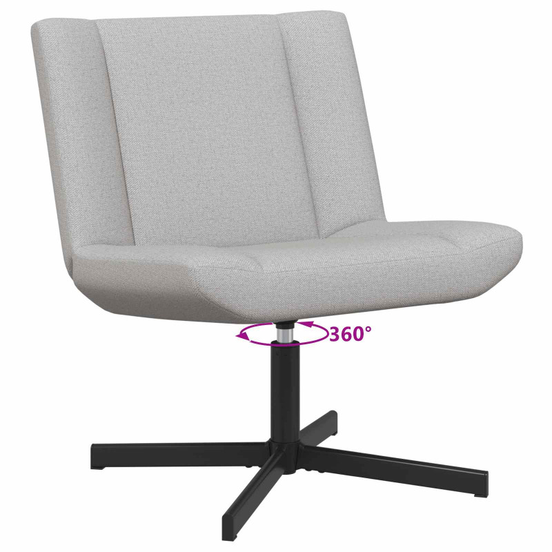 Fotel obrotowy Szary chmur 63 x 75 x 76 cm tkanina