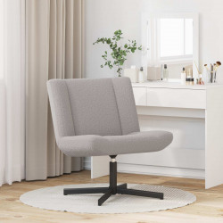 Fotel obrotowy Jasnoszary 63 x 75 x 76 cm Owczy Skór