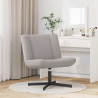Fotel obrotowy Jasnoszary 63 x 75 x 76 cm Owczy Skór