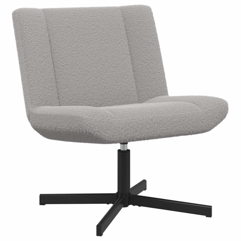 Fotel obrotowy Jasnoszary 63 x 75 x 76 cm Owczy Skór