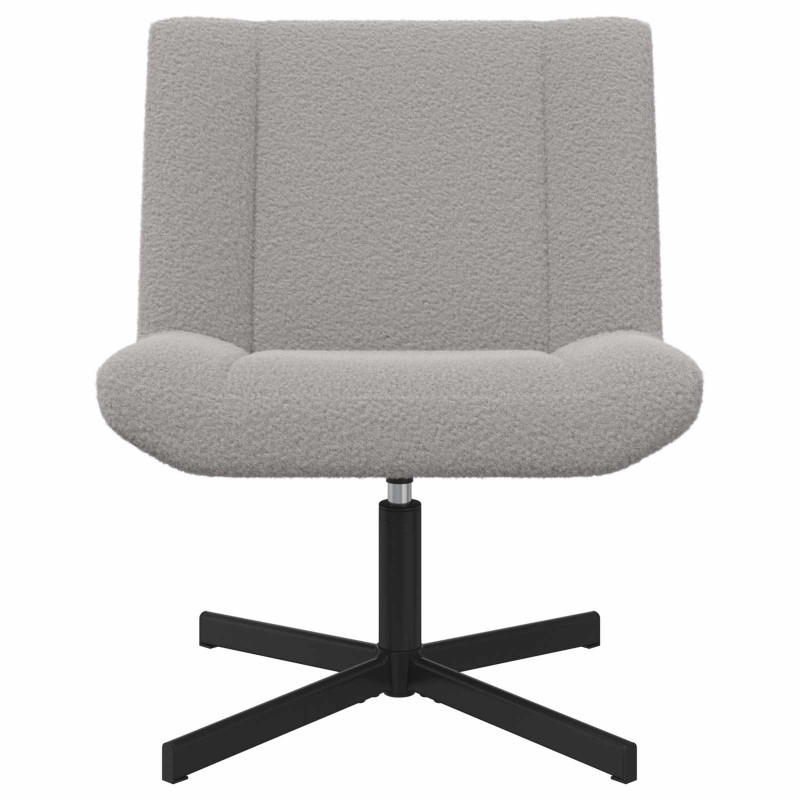 Fotel obrotowy Jasnoszary 63 x 75 x 76 cm Owczy Skór