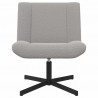 Fotel obrotowy Jasnoszary 63 x 75 x 76 cm Owczy Skór