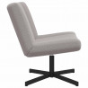 Fotel obrotowy Jasnoszary 63 x 75 x 76 cm Owczy Skór