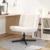 Fotel obrotowy Kremowy 63 x 75 x 76 cm Owczy Skór