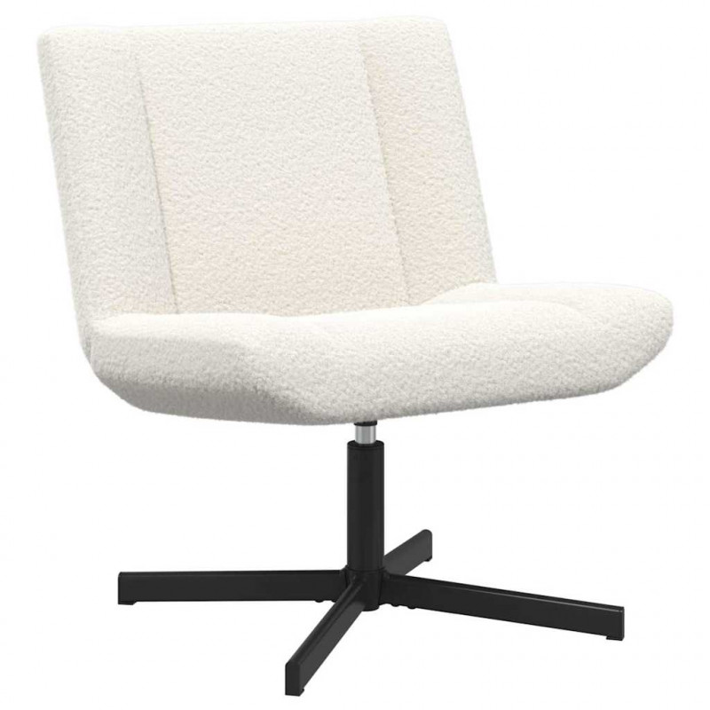 Fotel obrotowy Kremowy 63 x 75 x 76 cm Owczy Skór