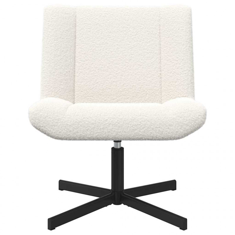 Fotel obrotowy Kremowy 63 x 75 x 76 cm Owczy Skór