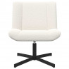 Fotel obrotowy Kremowy 63 x 75 x 76 cm Owczy Skór