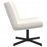Fotel obrotowy Kremowy 63 x 75 x 76 cm Owczy Skór