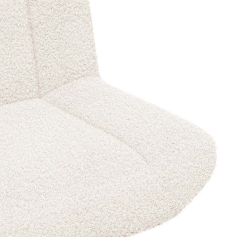 Fotel obrotowy Kremowy 63 x 75 x 76 cm Owczy Skór