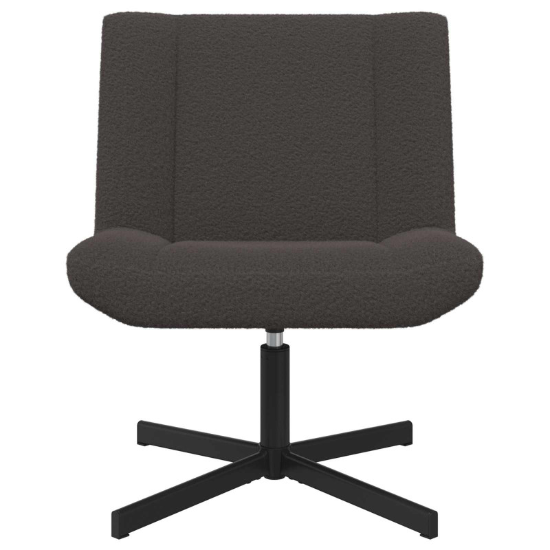 Fotel obrotowy Ciemnoszary 63 x 75 x 76 cm Owczy Skór