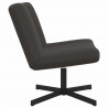Fotel obrotowy Ciemnoszary 63 x 75 x 76 cm Owczy Skór