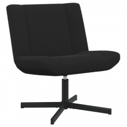 Fotel obrotowy Czarny 63 x 75 x 76 cm Owczy Skór