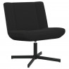 Fotel obrotowy Czarny 63 x 75 x 76 cm Owczy Skór