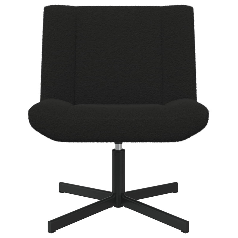 Fotel obrotowy Czarny 63 x 75 x 76 cm Owczy Skór