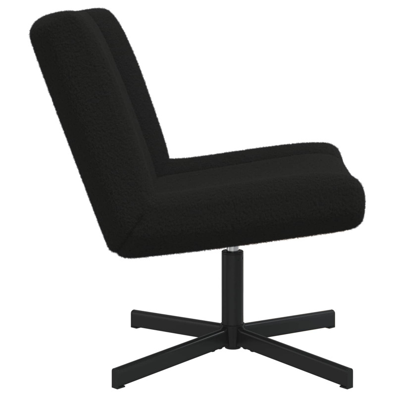 Fotel obrotowy Czarny 63 x 75 x 76 cm Owczy Skór