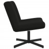 Fotel obrotowy Czarny 63 x 75 x 76 cm Owczy Skór
