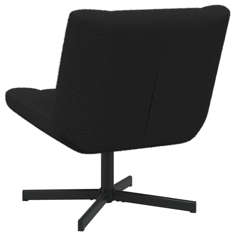 Fotel obrotowy Czarny 63 x 75 x 76 cm Owczy Skór