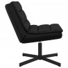 Fotel obrotowy Czarny 63 x 75 x 76 cm PU