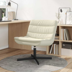 Fotel obrotowy Kremowy 63 x 75 x 76 cm PU