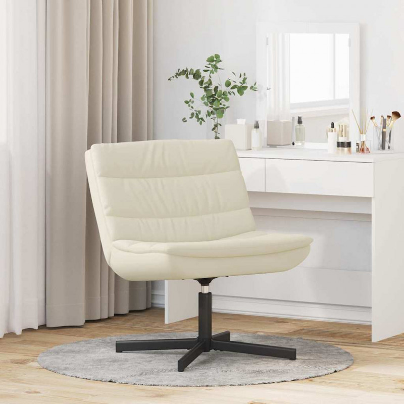 Fotel obrotowy Kremowy 63 x 75 x 76 cm PU