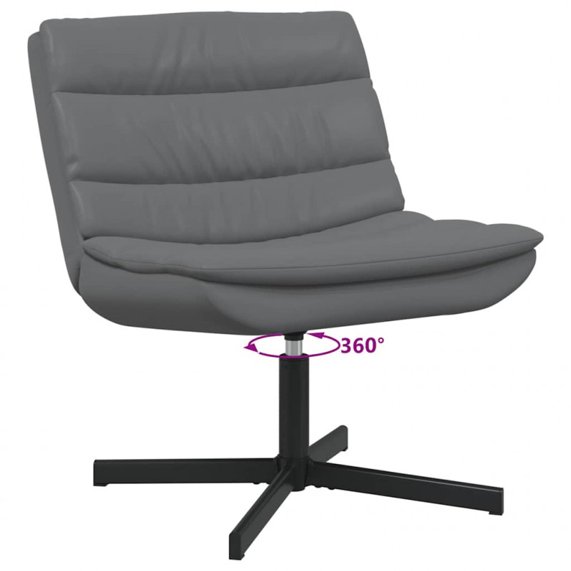 Fotel obrotowy Szary 63 x 75 x 76 cm PU