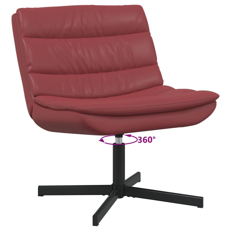 Fotel obrotowy Czerwone wino 63 x 75 x 76 cm PU