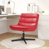 Fotel obrotowy Czerwony 63 x 75 x 76 cm PU