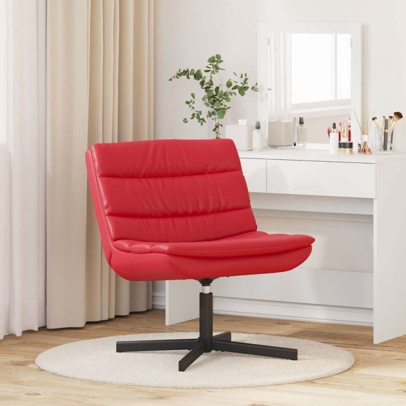 Fotel obrotowy Czerwony 63 x 75 x 76 cm PU