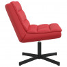 Fotel obrotowy Czerwony 63 x 75 x 76 cm PU