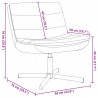 Fotel obrotowy Czerwony 63 x 75 x 76 cm PU