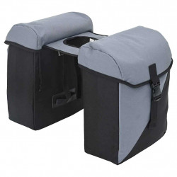 Torba rowerowa Szary i czarny 31.5 x 15.5 x 40 cm Poliester
