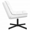 Fotel obrotowy Biały 63 x 75 x 76 cm PU