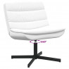 Fotel obrotowy Biały 63 x 75 x 76 cm PU