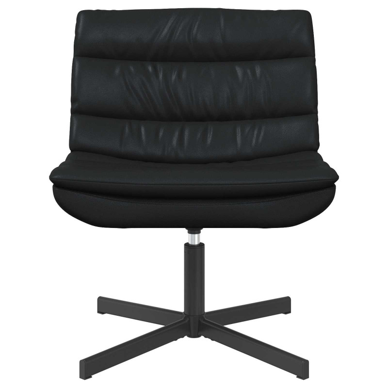 Fotel obrotowy Czarny 63 x 75 x 76 cm Błyszczący PU