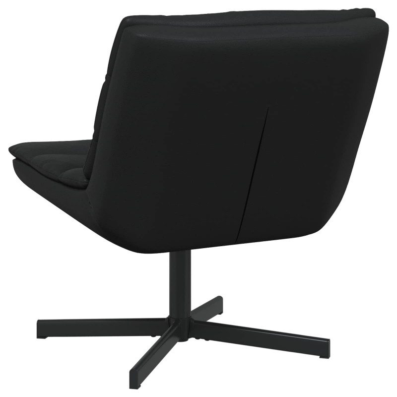 Fotel obrotowy Czarny 63 x 75 x 76 cm Błyszczący PU