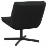 Fotel obrotowy Czarny 63 x 75 x 76 cm Błyszczący PU