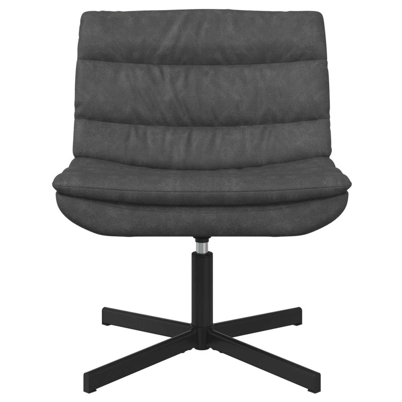 Fotel obrotowy Czarny 63 x 75 x 76 cm Antyczny PU
