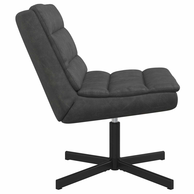 Fotel obrotowy Czarny 63 x 75 x 76 cm Antyczny PU