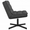 Fotel obrotowy Czarny 63 x 75 x 76 cm Antyczny PU