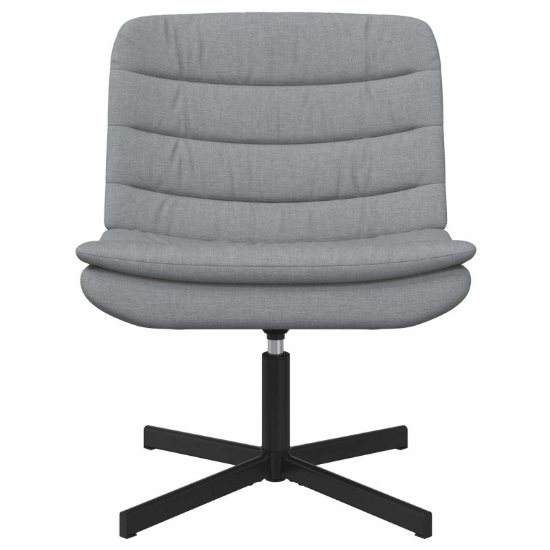 Fotel obrotowy Jasnoszary 63 x 75 x 76 cm tkanina